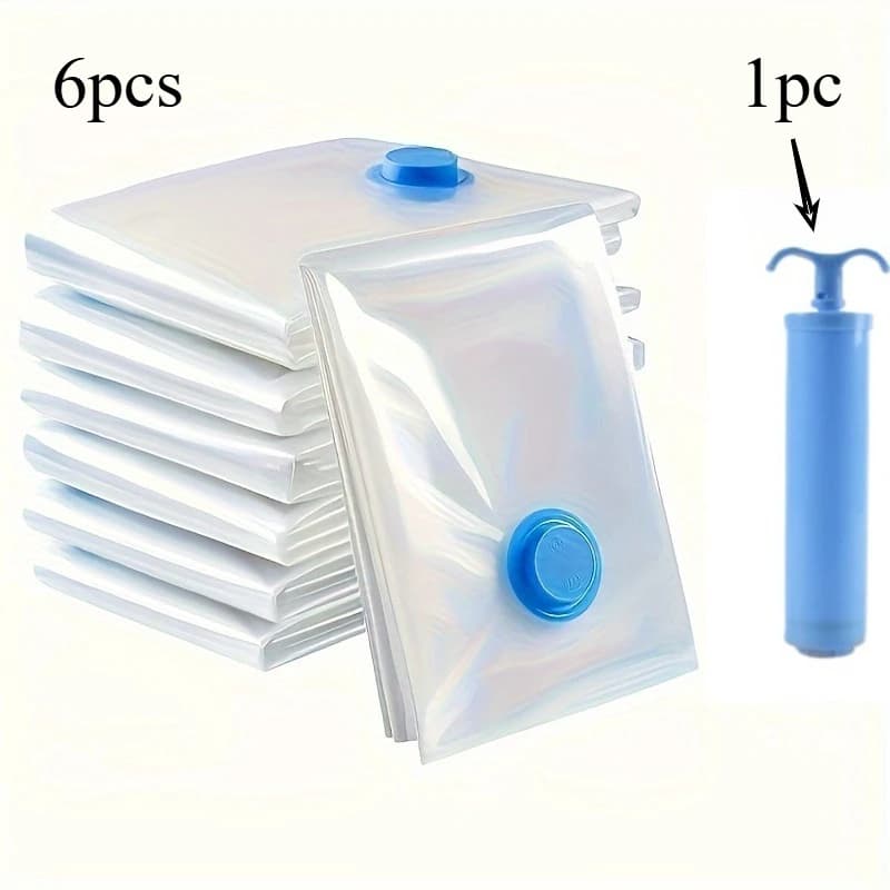 Sac de rangement sous vide avec pompe manuelle |   Sac de voyage portable pour vêtements, couverture