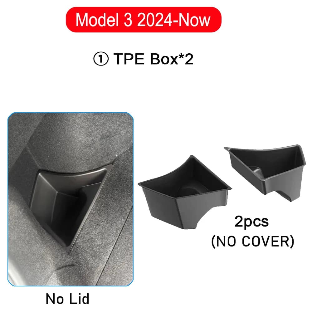 Boîtes de rangement pour coffre de Tesla Model 3 2024 2025 2026, organisateur de coffre, boîte de ra
