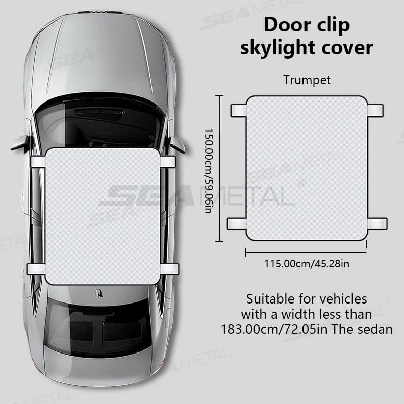 SEAMETAL couverture d'ombre de toit ouvrant de voiture Protection solaire imperméable Protection con