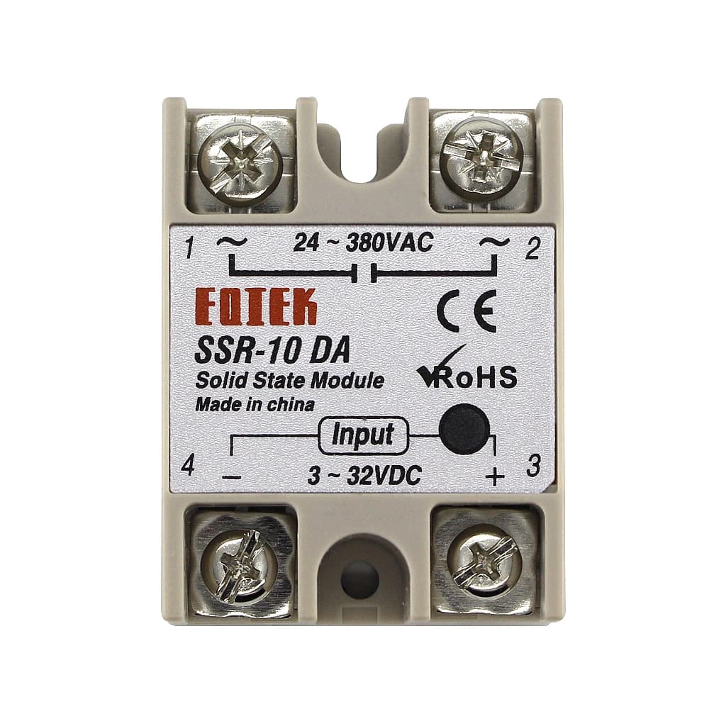 Module de relais à semi-conducteurs SSR-10DA SSR-25DA SSR-40DA 10A 25A 40A, entrée 3-32V DC 24-380V AC, sortie de haute qualité