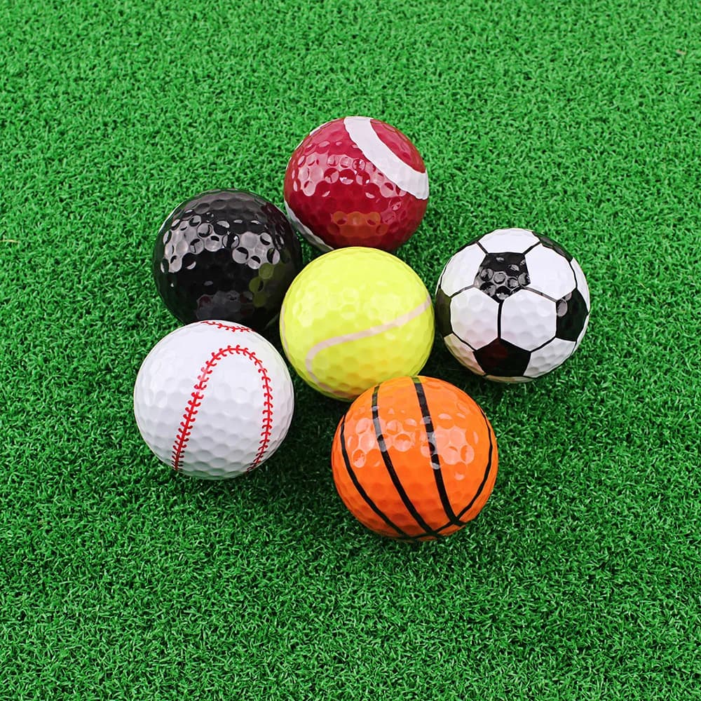 1 pièce de mini-balles de golf colorées pour entraînement sur le driving range, cadeau