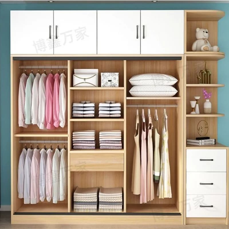 Armoire de rangement moderne pour femmes, placard européen pour chambre à coucher, organisateur de garde-robe en bois, meuble Schlaf zimmer Schrankhotel