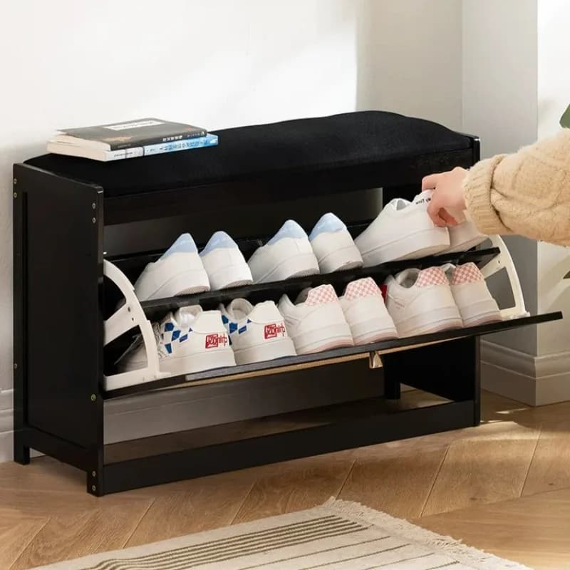 Étagère à chaussures peu encombrante, organisateur de rangement, design pour entrée, multifonction, minimaliste, vertical, accessoires pour la maison