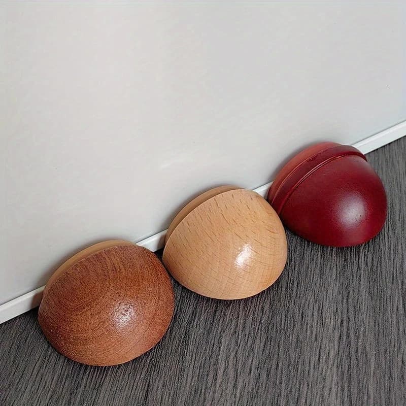 Butoir de porte en bois 1 pièce, cales de porte antidérapantes en bois massif, robuste et Durable, bouchon adapté au fond de porte