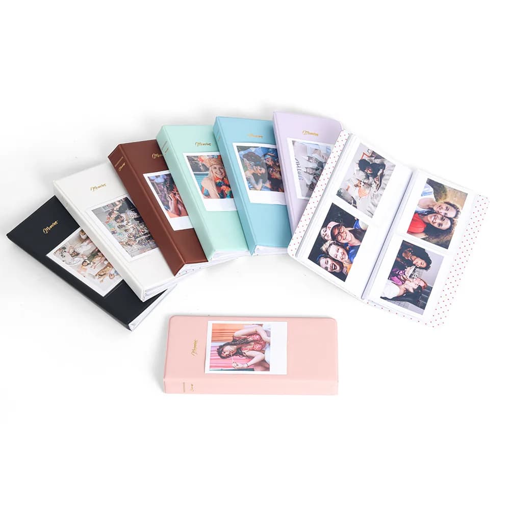 Livre de rangement d'album Photo, 64 pochettes pour Film 600 pour Fujifilm Instax Wide 300 210 400 Link, Album de stockage de Film d'imprimante