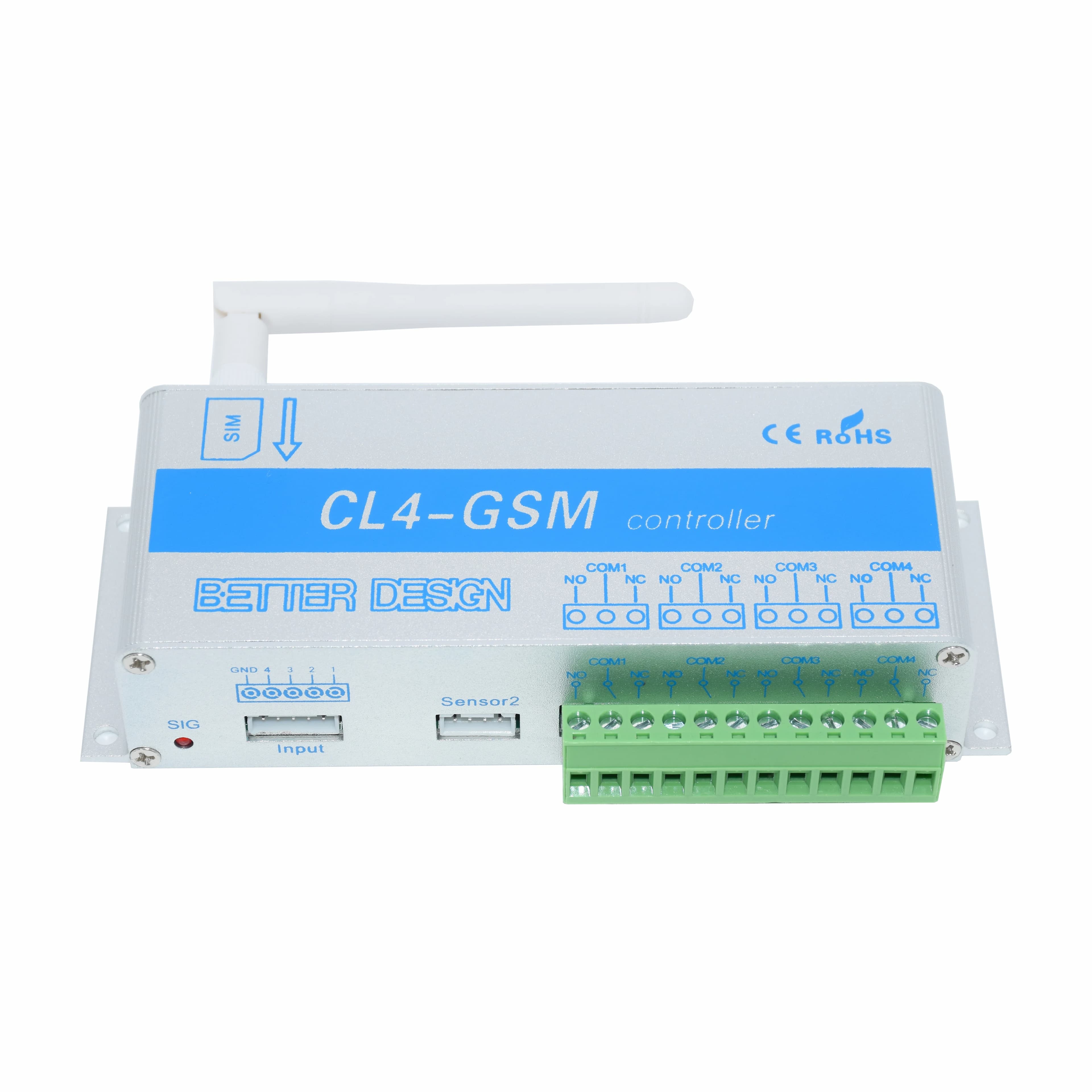 Commutateur GSM SMS APP télécommande CL4-GSM 4 relais sortie porte de Garage idéal pour contrôler les appareils électriques domestiques