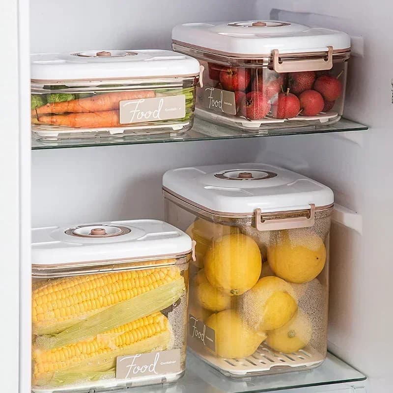 Boîte de conservation sous vide, récipient hermétique, grande capacité, distributeur de nourriture, boîte de rangement pour la cuisine