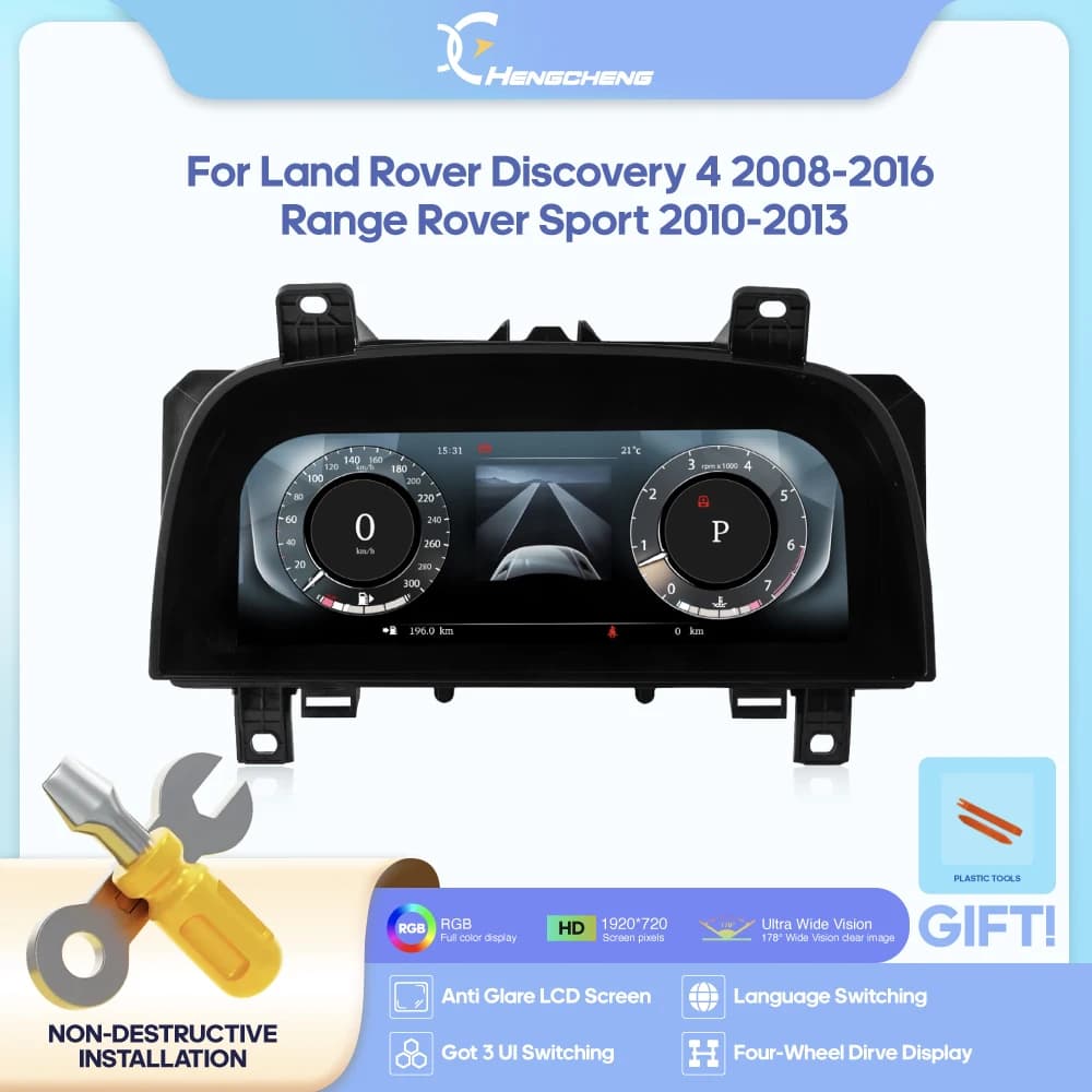 Pour Land Rover Discovery 4 2008-2016 Range Rover Sport 2010-2013 Carplay tableau de bord numérique Cockpit Instrument virtuel