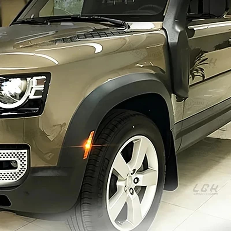 Dernier design durable Defender L663 20-25 90/110, extensions d'ailes élargies avec LED, élargisseurs de passage de roue modifiés spéciaux