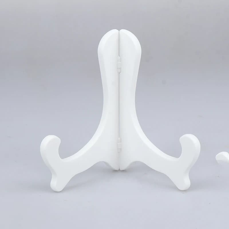 Présentoir d'artisanat en plastique et céramique, support de cadre photo, base de rangement d'assiettes pliables T1, décorations pour la maison