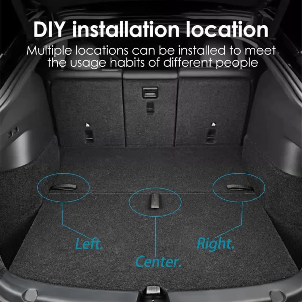 Pour Tesla modèle Y coffre arrière corde cordon ouvert queue boîte couverture poignée tirer sangle voiture organisateur accessoires tapis Protection Pad