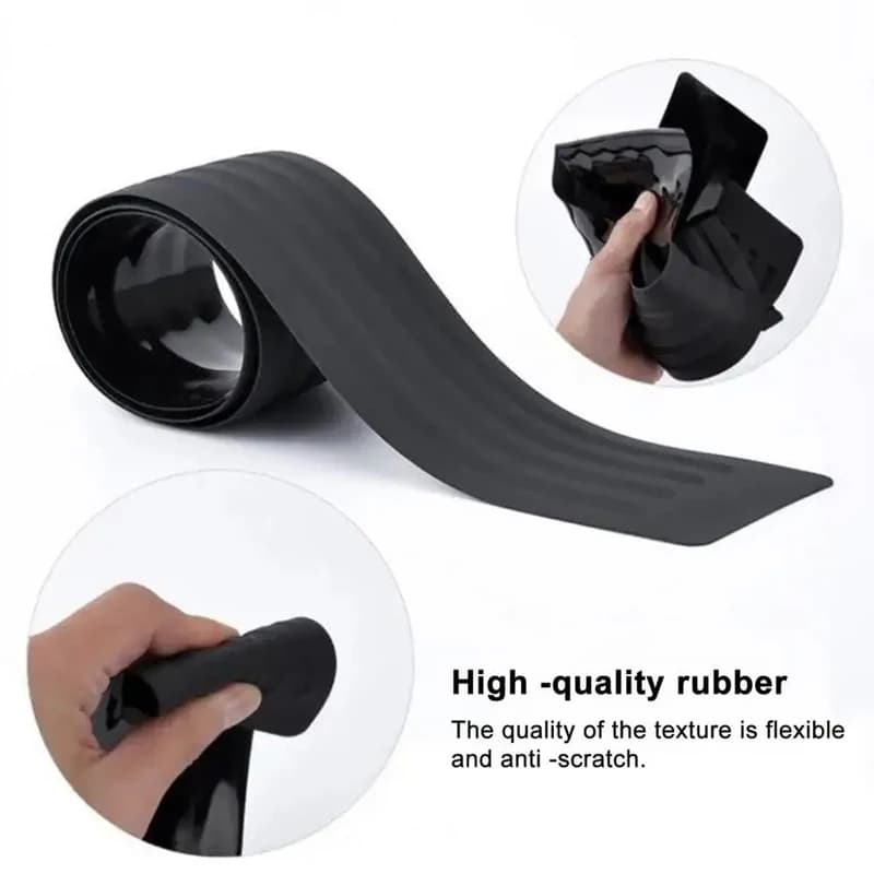 Bande de protection anti-rayures pour seuil de coffre de voiture, pour Skoda Kamiq, protection en caoutchouc pour pare-chocs arrière, autocollant décoratif