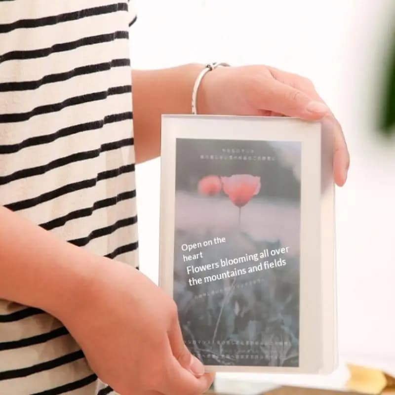 40 pièces/livre, carnet de rangement A6, simple, grande capacité, étanche, pour photos, en PP de haute qualité