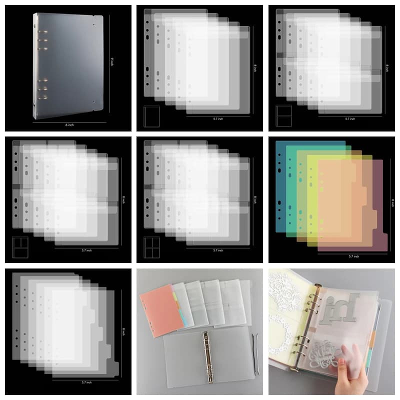 Classeur à matrices et timbres, pochettes organisées pour le stockage de Documents, Photos, 2022