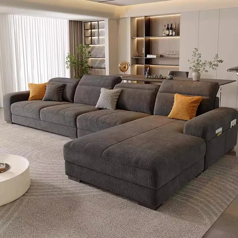 Canapé de rangement pliant, bras de couchage confortable, minimaliste, grand salon, Divani Da Soggiomo, accessoires de maison