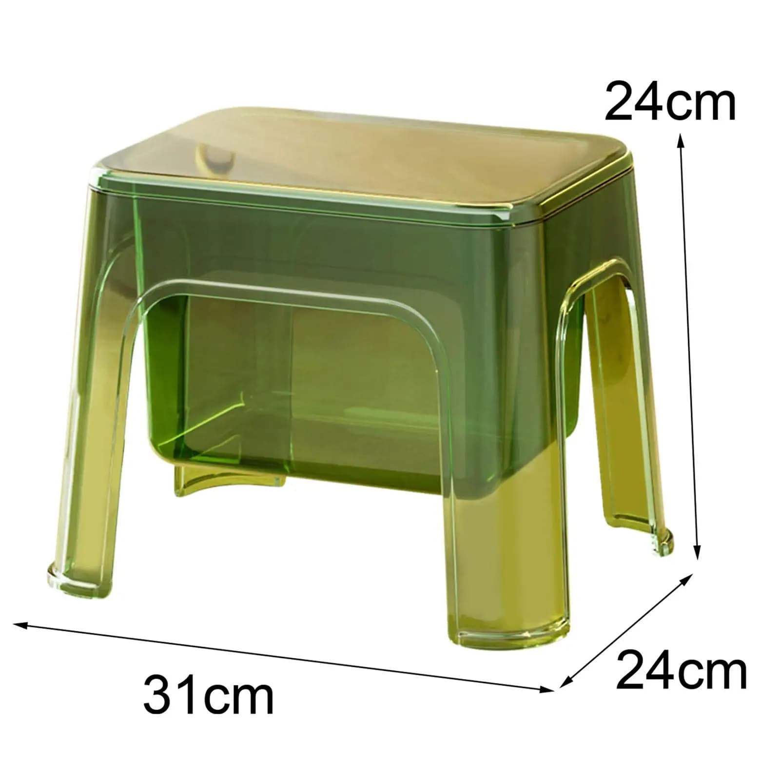 Escabeau de rangement pouf Stable repose-pieds tabouret Transparent repose-pieds tabouret à langer pour le linge domestique salon