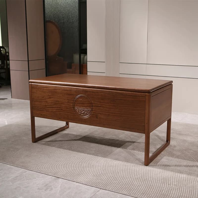 Table de bureau informatique avec tiroirs, organisateurs de rangement, table de bureau moderne en bois, gain de place, mobilier de direction