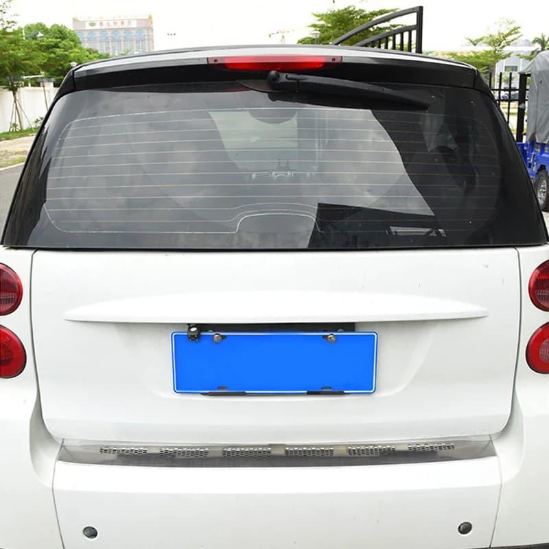 Couvercle de panneau de Protection de coffre arrière, décoration extérieure de voiture en acier inoxydable 304 pour Smart Fortwo 451 2009 2010 2011 2012-14