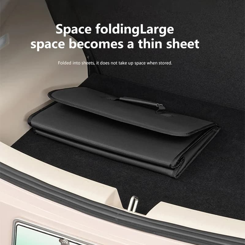 Pour AUDI A1 A3 A4 A5 A6 A7 A8 Q2 Q3 Q5 Q7 La boîte de rangement du coffre de voiture peut être pliée pour organiser les objets intérieurs et les accessoires.