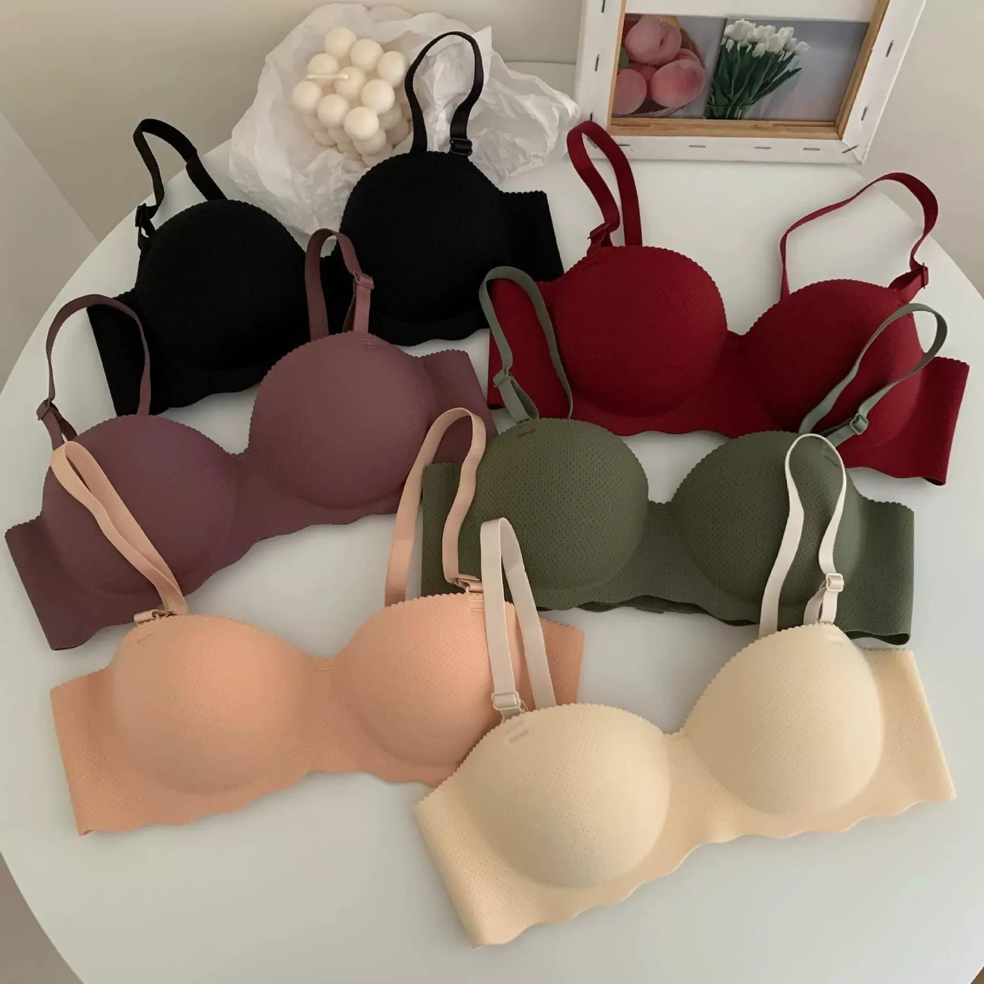 Soutien-gorge sans couture push-up pour petites poitrines, bralette sans fil à bretelles amovibles, brassière respirante, lingerie dos nu pour femmes