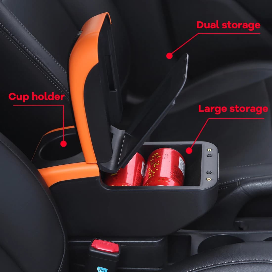 Boîte d'accoudoir pour Seat Ibiza 6J Ibiza 6L, 2018-2025, Boîte de rangement automobile, Accessoires intérieurs de voiture, Rétrofit