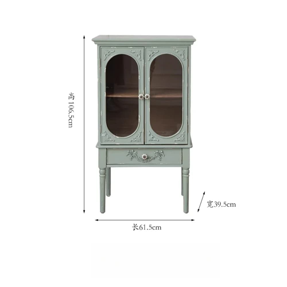 Armoire de rangement sur pied portes vertes affichage enfant armoire de luxe jouets Buffet Curio Mobili Per La Casa accessoires de maison