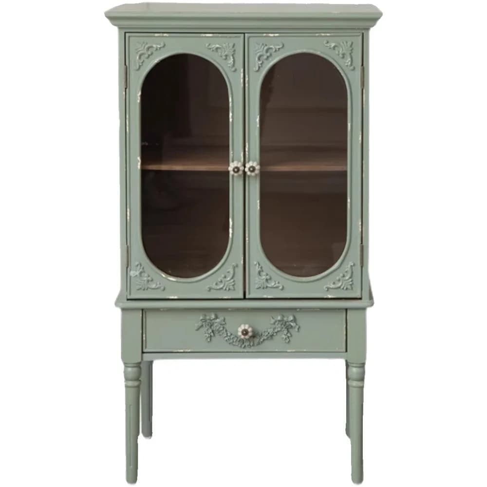 Armoire de rangement sur pied portes vertes affichage enfant armoire de luxe jouets Buffet Curio Mobili Per La Casa accessoires de maison
