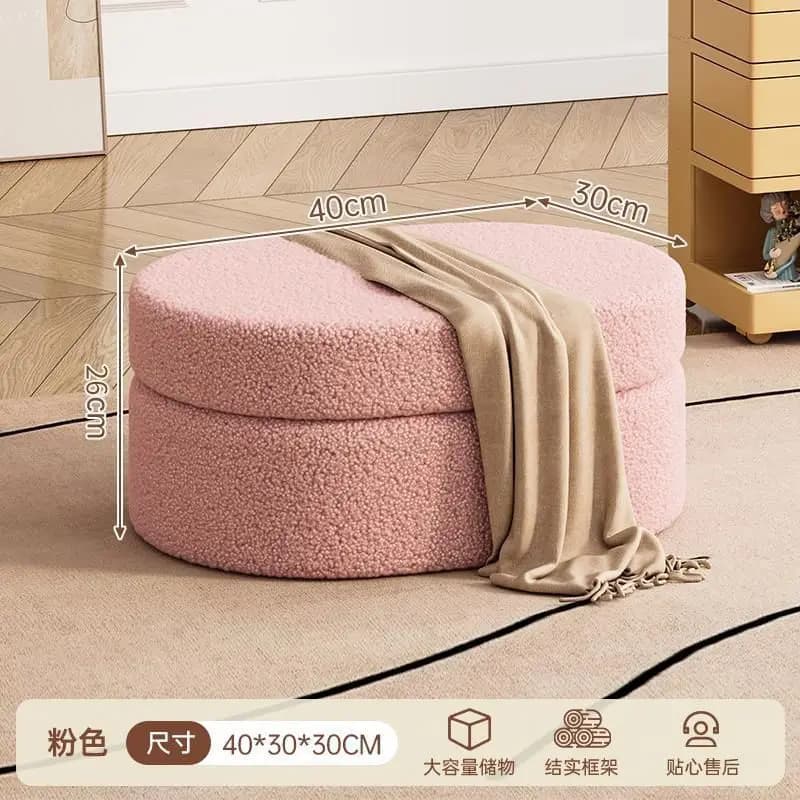 Petit tabouret de changement de chaussures, chaise, boîte de rangement serpent, banc de vanité de rangement caché, panier organisateur de décoration de la maison pour salon