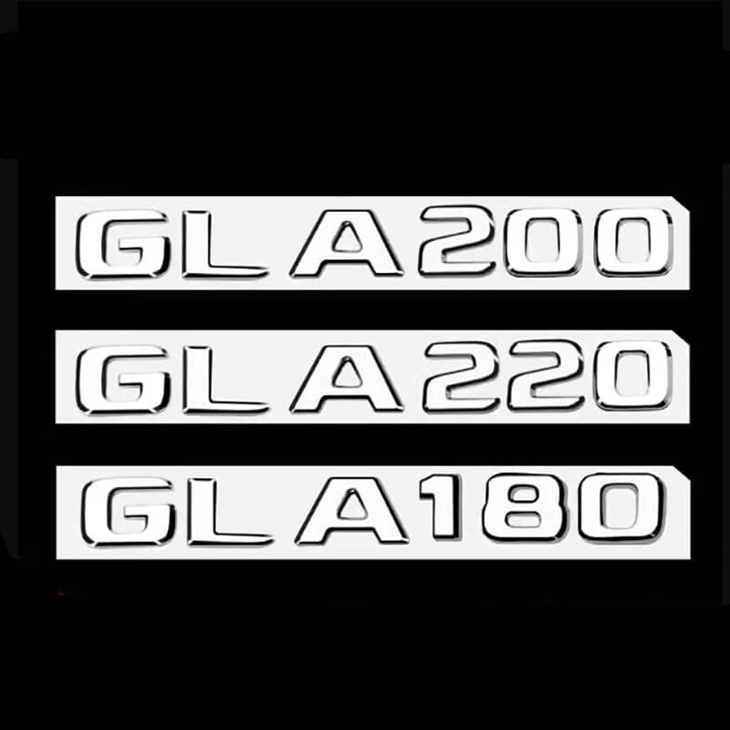 Autocollant de décalcomanies d'emblème de Logo de mots de coffre de voiture pour Mercedes Benz GLA GLA35 GLA45 GLA180 GLA200 GLA220 GLA250 GLA260 X156