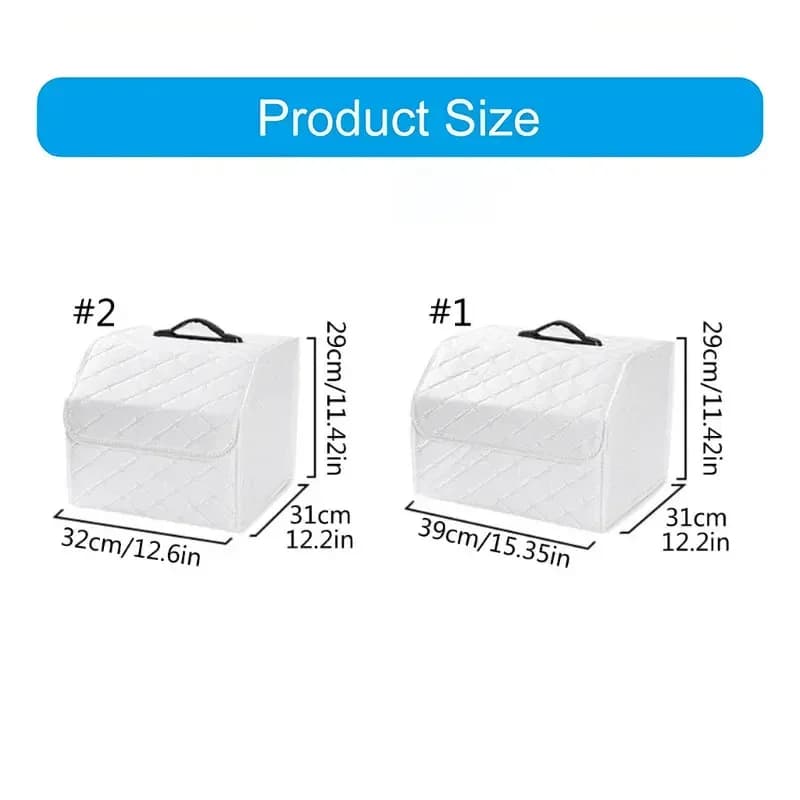 Organisateur de rangement pour coffre de voiture (conception pliable) – Boîte de chargement compacte pour maintenir l'intérieur de votre véhicule organisé et sans désordre