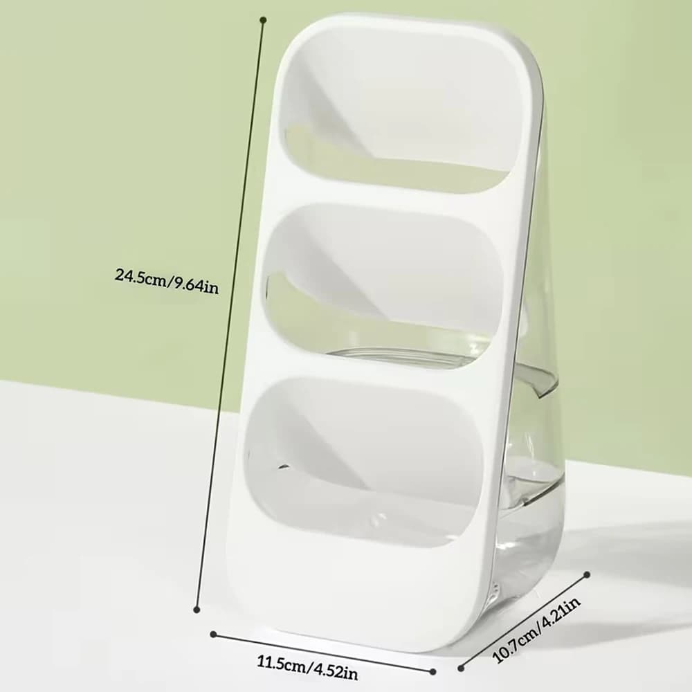 Boîte de rangement pour cosmétiques de bureau, organiseur de pinceaux de maquillage, support de rangement de grande capacité pour comptoir, adapté pour la table de maquillage, la salle de bain, la cha