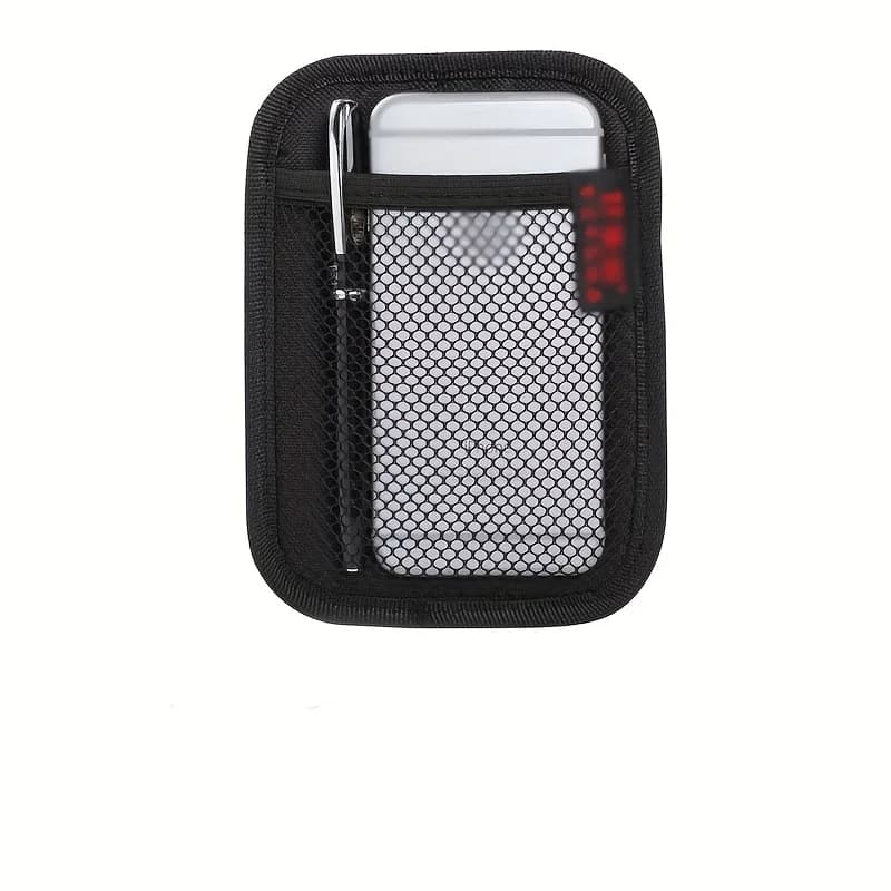 Filet de rangement pour voiture, sac en maille en tissu Oxford, organisateur pour téléphones, pièces de monnaie, cartes et clés pour l'intérieur de la voiture, rangement et organisation