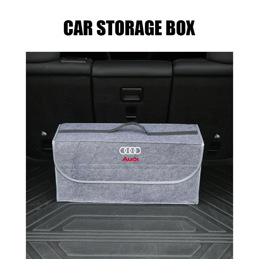 Boîte de rangement pour coffre de voiture, sac de rangement pliable, accessoires pour Audi A1 A2 A3 A4 A5 A6 A7 A8 Q5 Q7 C8 B8 C6 Quyttro Sline S