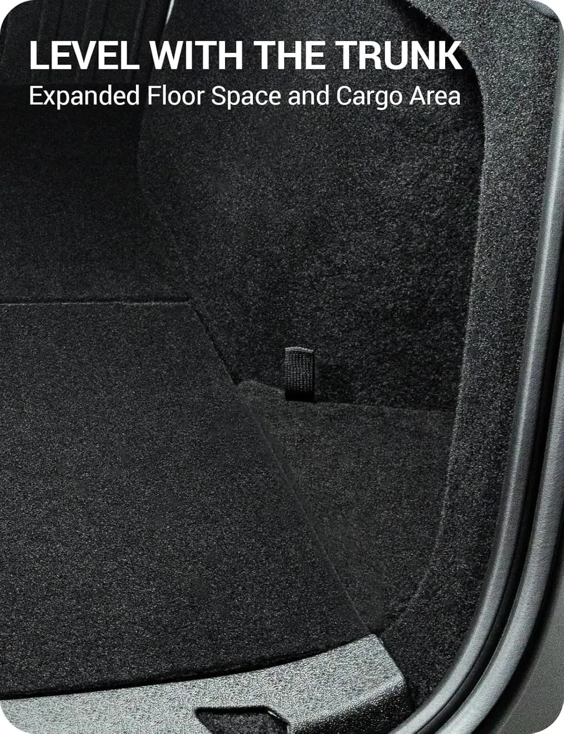2025 2026 pour Tesla Model Y : Bacs de rangement pour coffre, Organisateur de coffre avec couvercle moquetté, Boîte de rangement latérale pour coffre arrière, Model 3 Highland