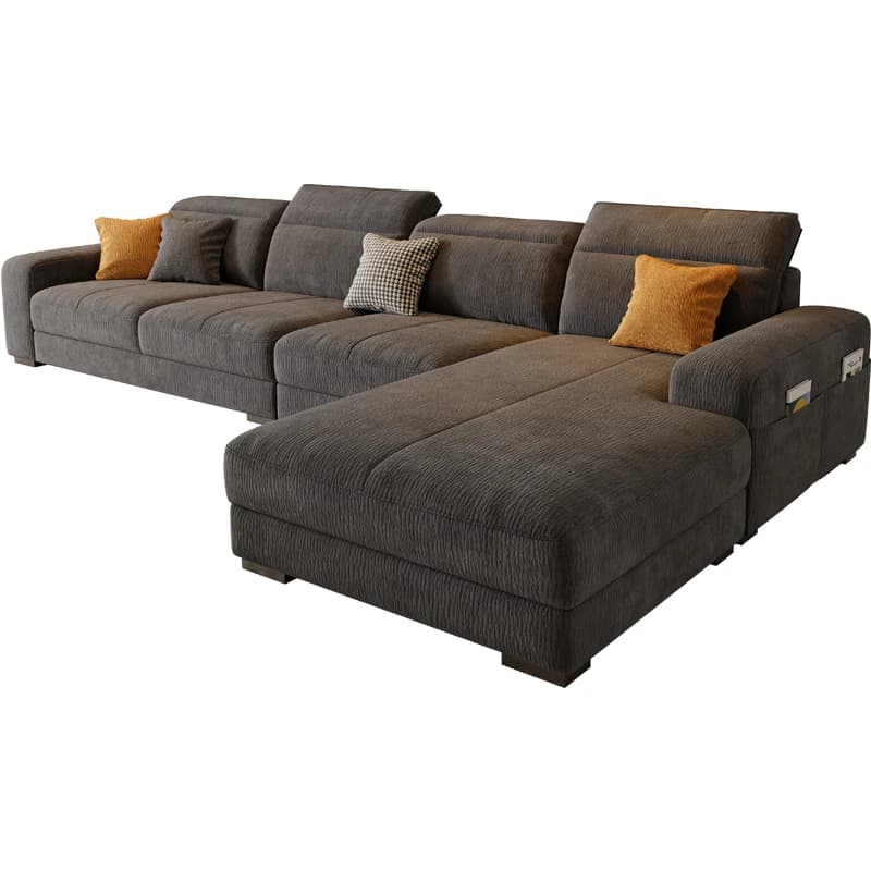 Canapé de rangement pliant, bras de couchage confortable, minimaliste, grand salon, Divani Da Soggiomo, accessoires de maison