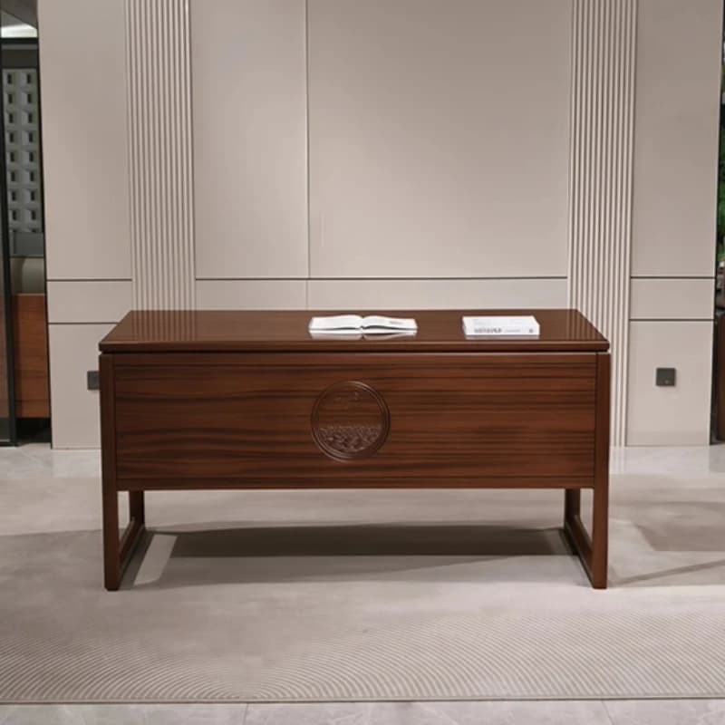 Table de bureau informatique avec tiroirs, organisateurs de rangement, table de bureau moderne en bois, gain de place, mobilier de direction