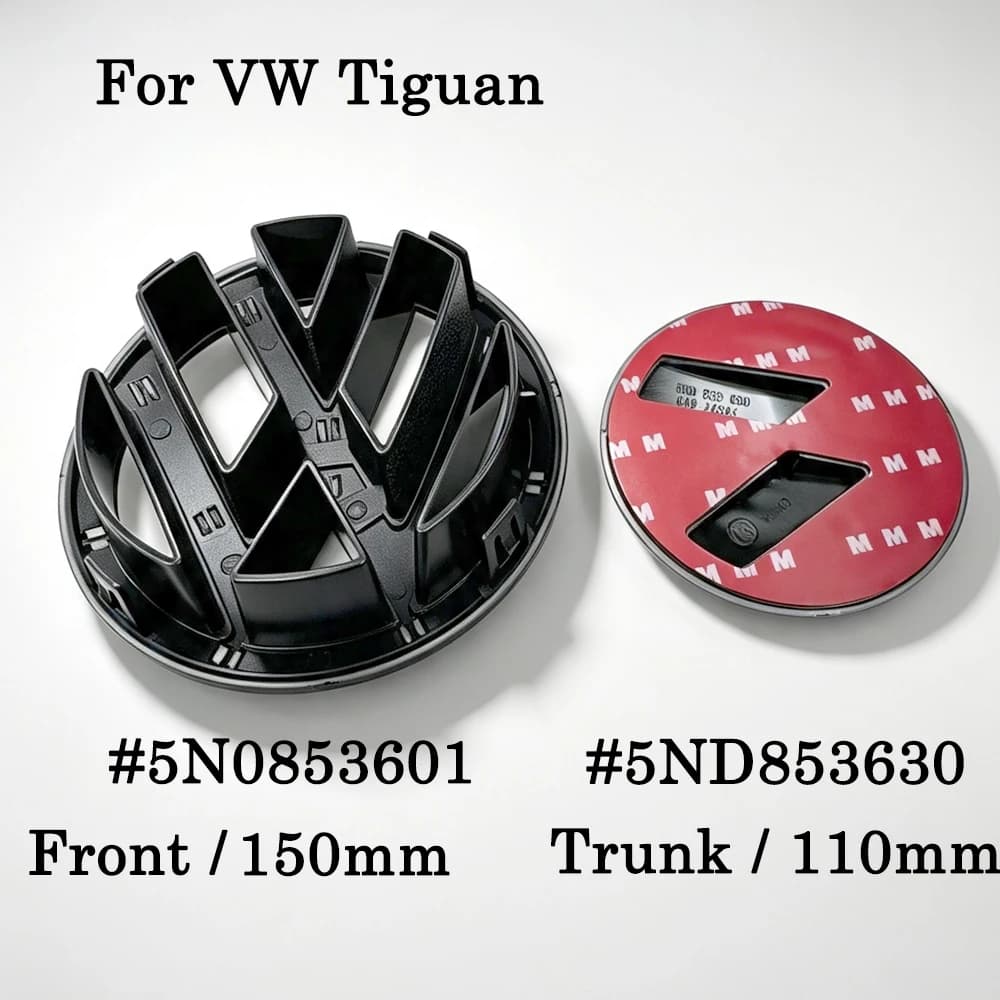 Autocollant décoratif pour calandre avant, emblème de coffre arrière, couvercle de coffre, logo pour Volkswagen Tiguan 2012-2017, accessoires.