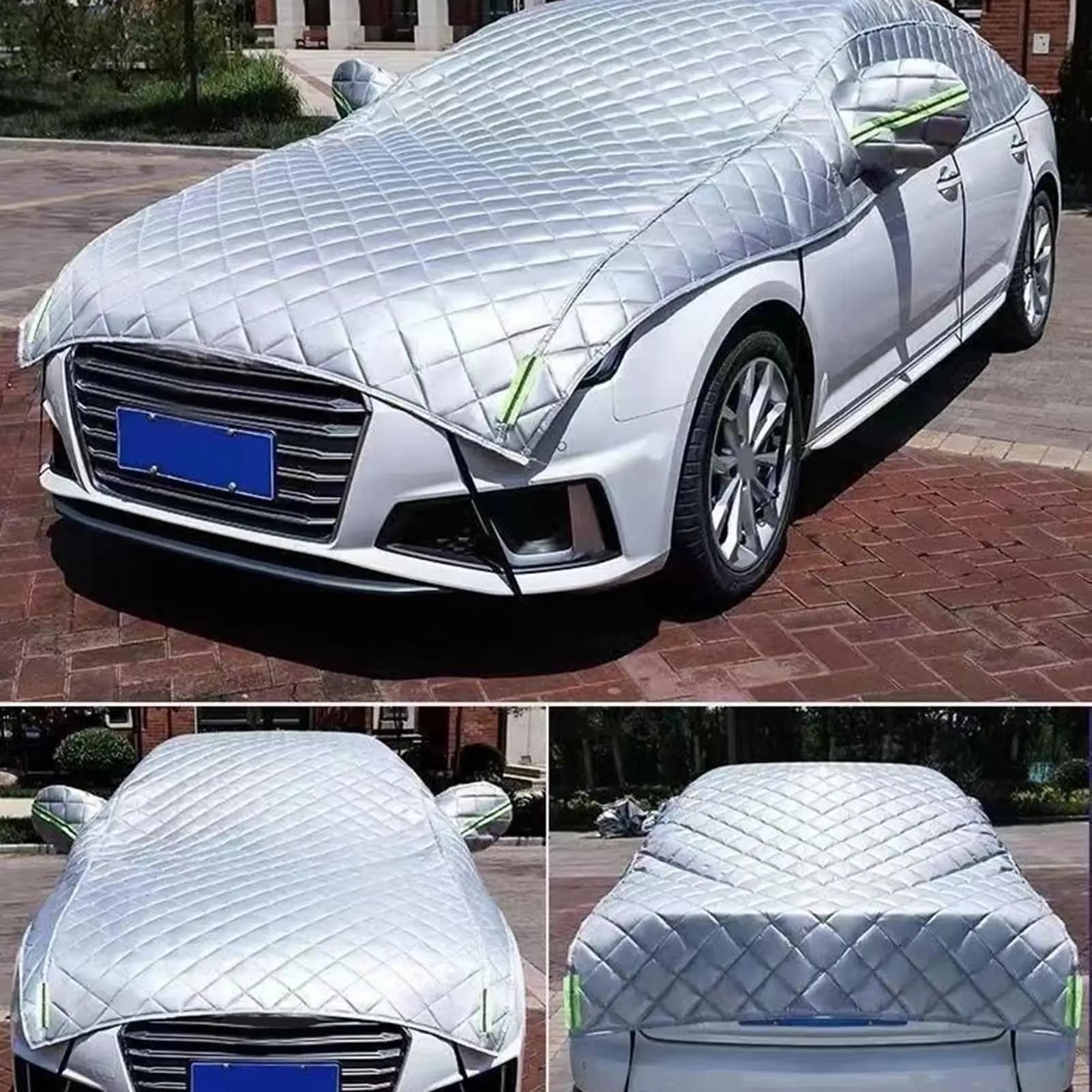 Housses de voiture anti-grêle, demi-housses de protection extérieures, auvent pare-soleil, anti-grêle, imperméables, universelles, pare-brise anti-poussière