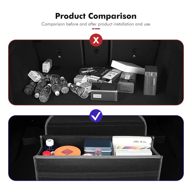 Boîte de rangement pour coffre de voiture, organisateur de voyage portable, sac pliable pour Audi S RS ABT A1 A2 A3 A4 A5 A6 A7 A8