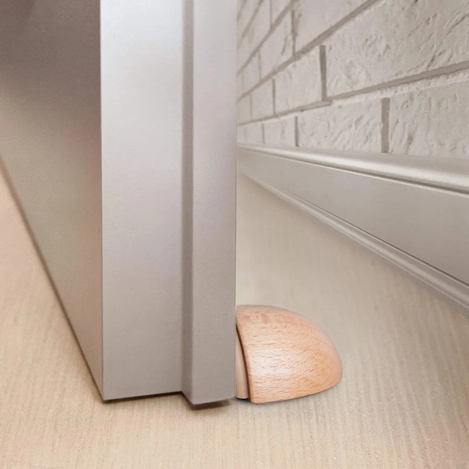 Butoir de porte en bois 1 pièce, cales de porte antidérapantes en bois massif, robuste et Durable, bouchon adapté au fond de porte