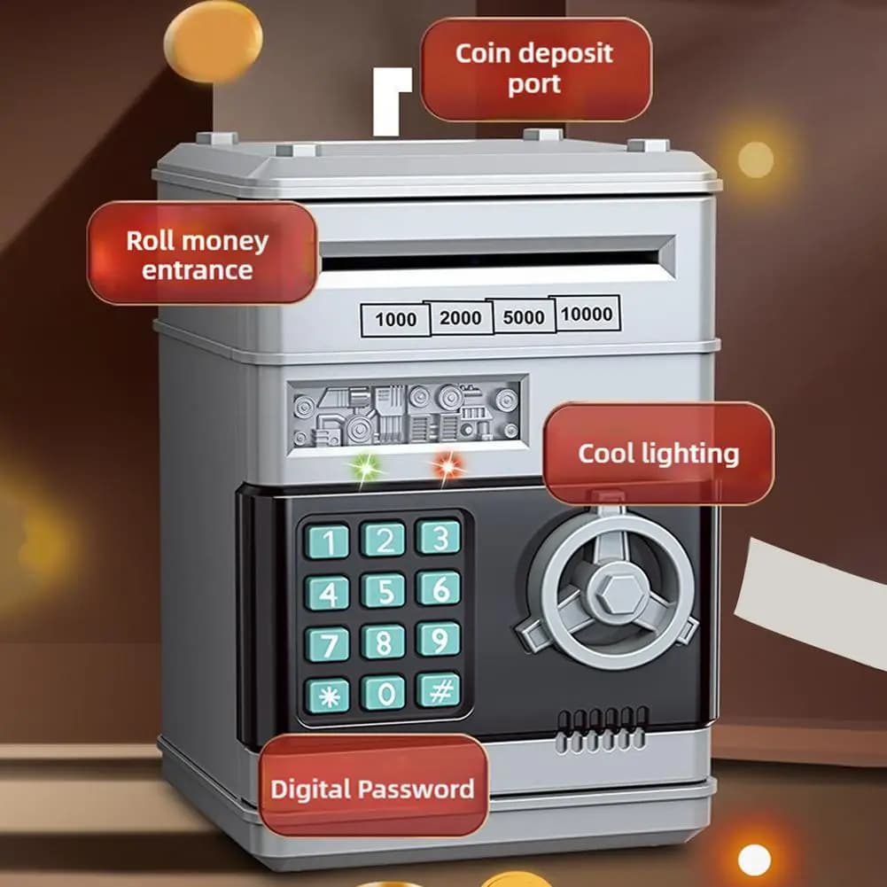 Tirelire créative électronique ATM mot de passe tirelire Mini pièces de monnaie sûres économie d'argent tirelire serrure banque de monnaie ATM enfant cadeau