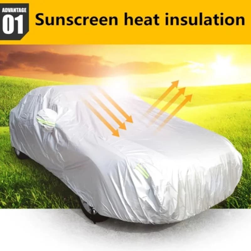 Protection de voiture, extérieur complet, tous types de véhicules, housse anti-neige, pare-soleil, housse anti-poussière pour berline, hayon, SUV et voiture standard