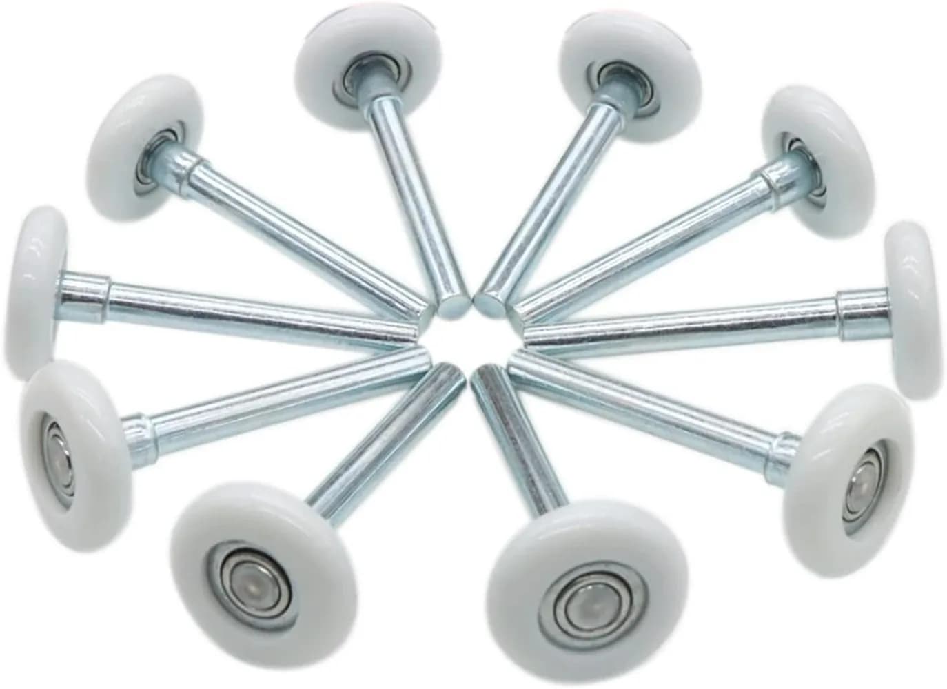 2 pouces 10 roulements à billes-roue à rouleaux de porte de garage en nylon robuste roulement scellé à billes roues en nylon et en acier