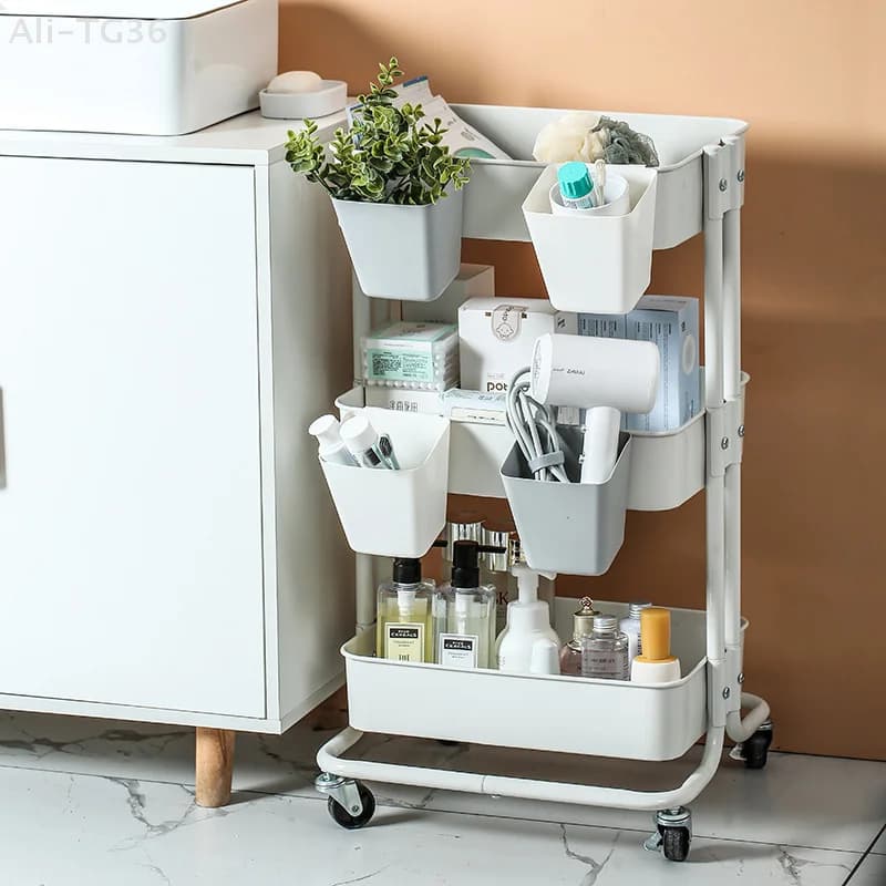 Organisateurs muraux de bureau avec porte-gobelets suspendus, accessoires de chariot roulant, porte-stylos et seaux de rangement pour gagner de l'espace sur le bureau