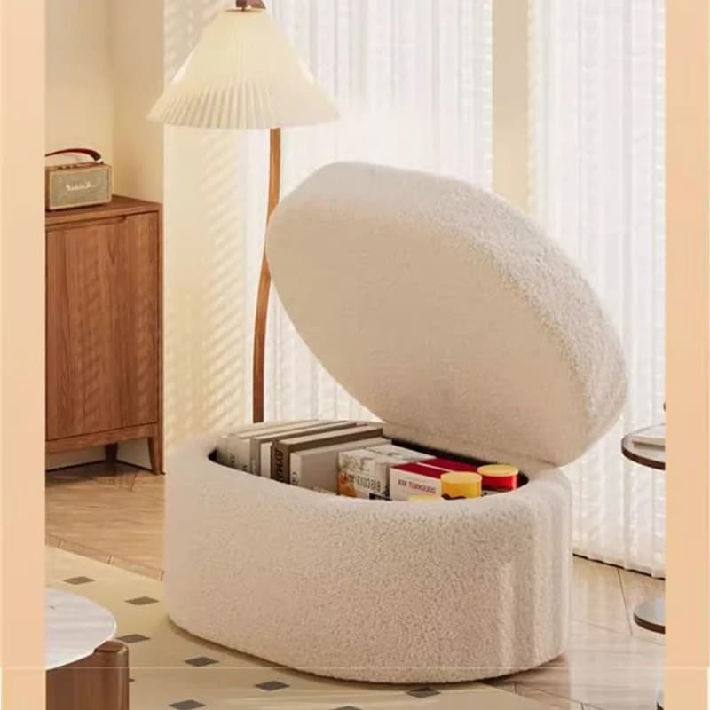 Petit tabouret de changement de chaussures, chaise, boîte de rangement serpent, banc de vanité de rangement caché, panier organisateur de décoration de la maison pour salon