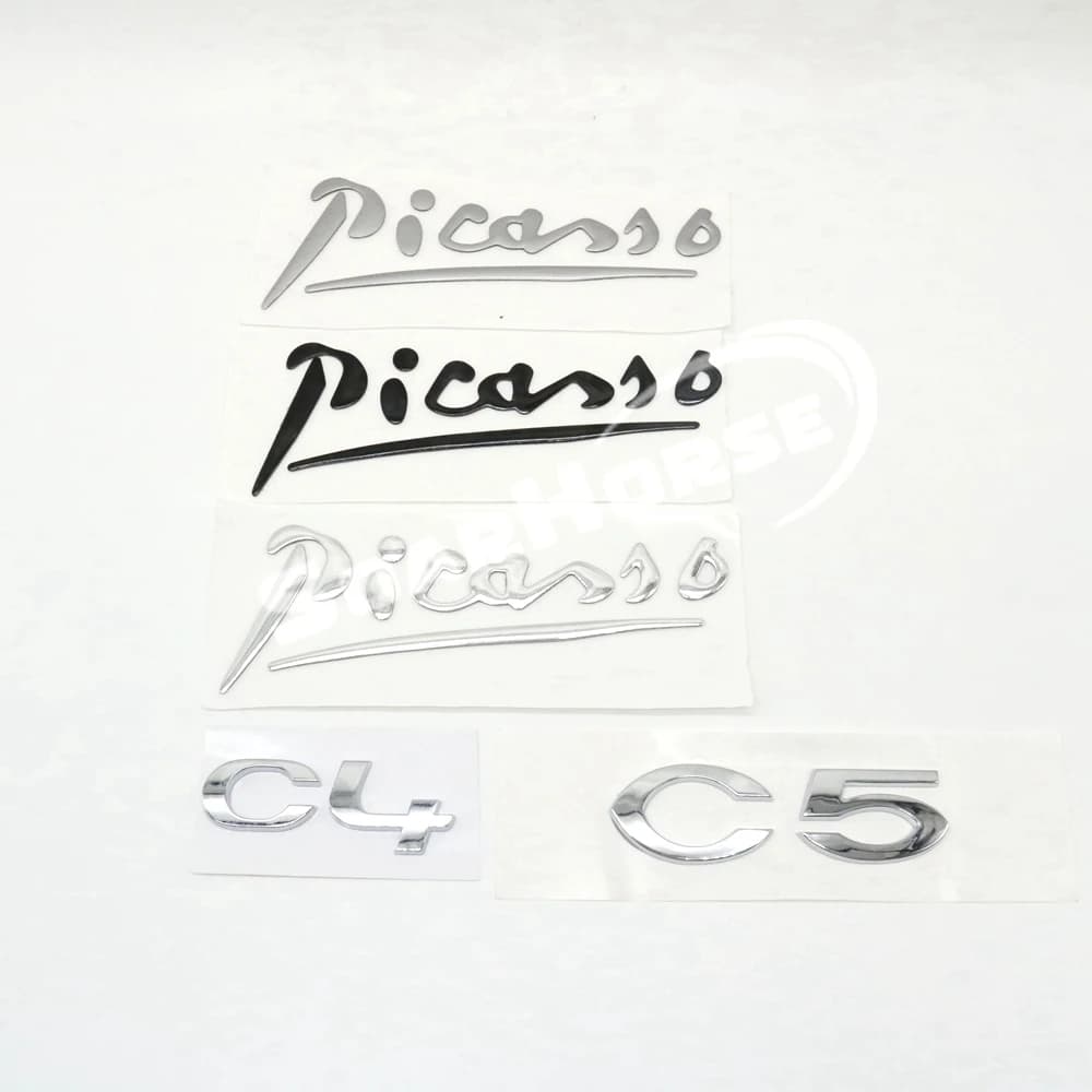 Pour Picasso C4 C5 C3-XR c-elysee C-QUATRE hayon mots emblème Badge autocollant coffre arrière 3D lettre Logo plaque signalétique étiquette décalcomanies