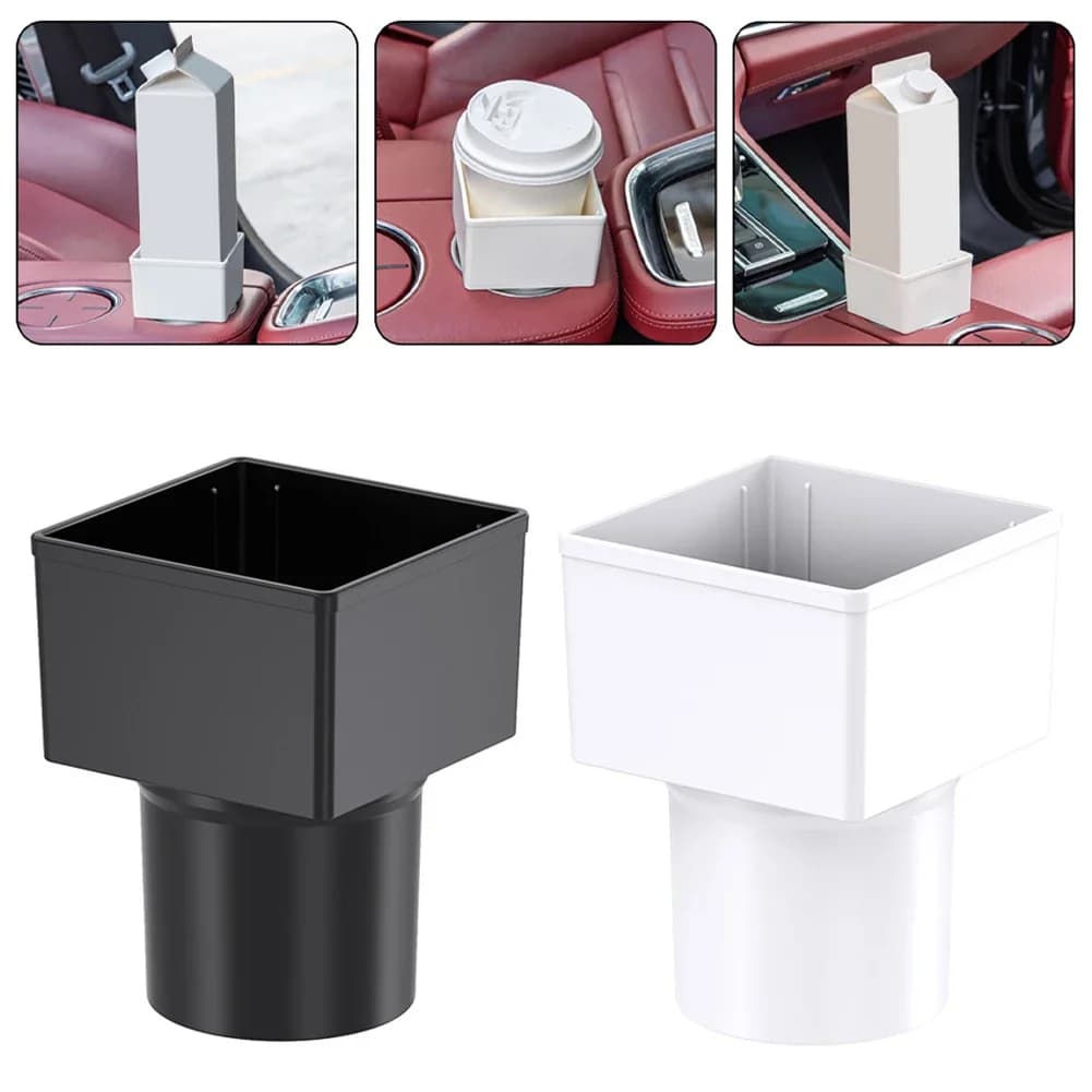 Boîte de rangement de contrôle central de voiture, conteneur carré en plastique PP, porte-gobelet, Console de poche, organisateur de poche, collecteur de pièces de monnaie