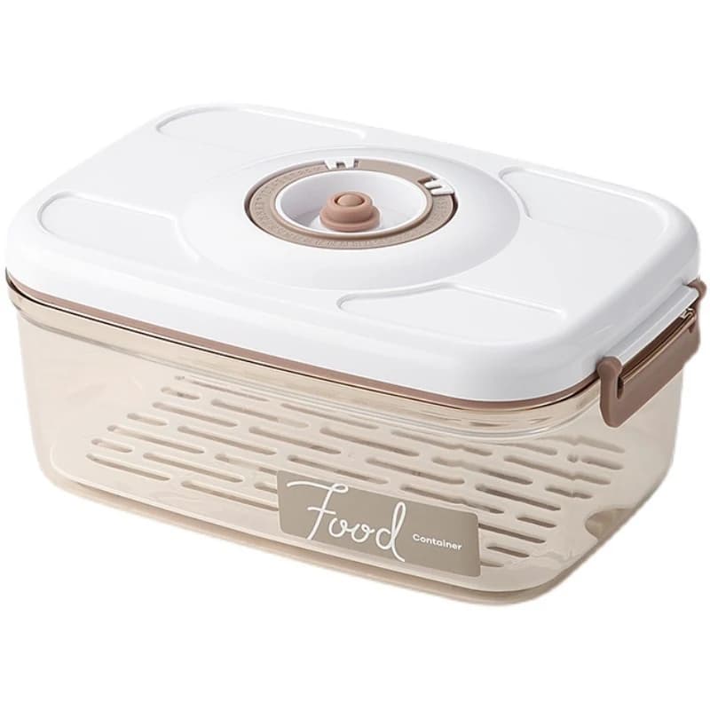 Récipient de Stockage Transparent avec Pompe à Vide, Boîte de Conservation des citrouille, Distributeur Scellé, Grande Capacité