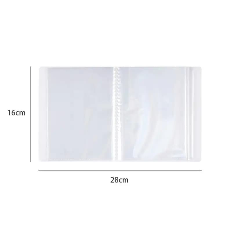 40 pièces/livre, carnet de rangement A6, simple, grande capacité, étanche, pour photos, en PP de haute qualité