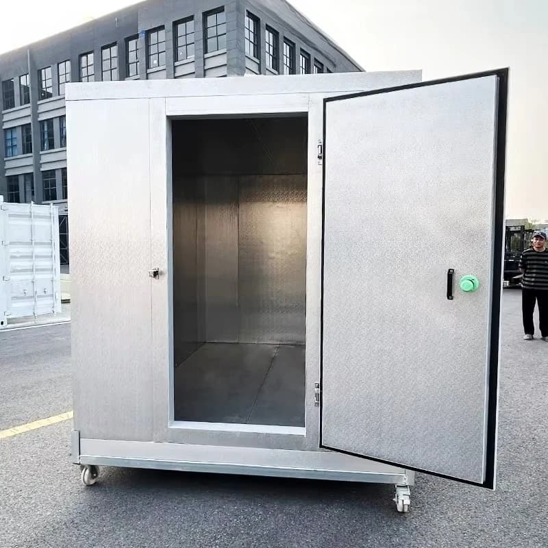 Chambre froide mobile commerciale à refroidissement rapide et température stable pour supermarché, sur mesure